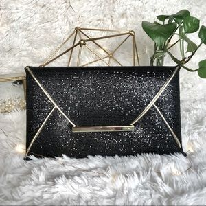 Black Sequin Envelope | Clutch bag
